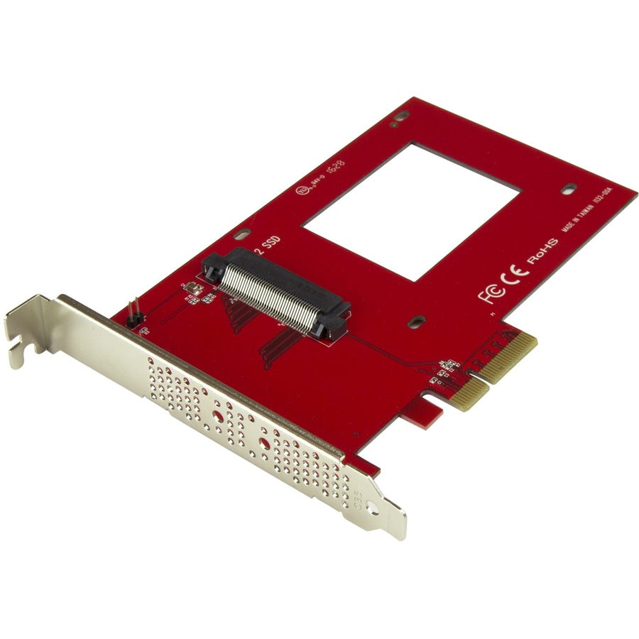 StarTech.com U.2 to PCIe Adapter for 2.5" U.2 NVMe SSD - SFF-8639 PCIe Adapter - x4 PCI Express 4.0 - NVMe PCIe Adapter - U.2 PCIe Card PEX4SFF8639