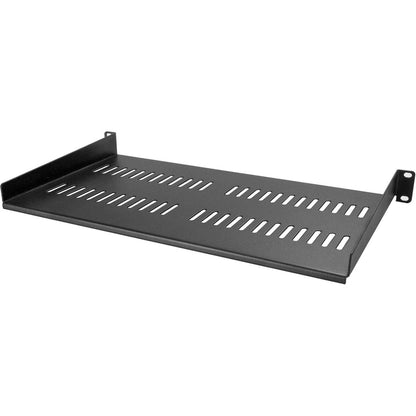 StarTech.com 1U Vented Server Rack Cabinet Shelf - Fixed 10in Deep Cantilever Rackmount Tray for 19" Data/AV/Network Enclosure w/Cage Nuts CABSHELFV1U