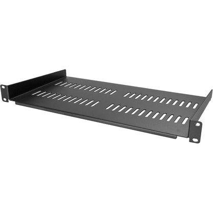 StarTech.com 1U Vented Server Rack Cabinet Shelf - Fixed 10in Deep Cantilever Rackmount Tray for 19" Data/AV/Network Enclosure w/Cage Nuts CABSHELFV1U