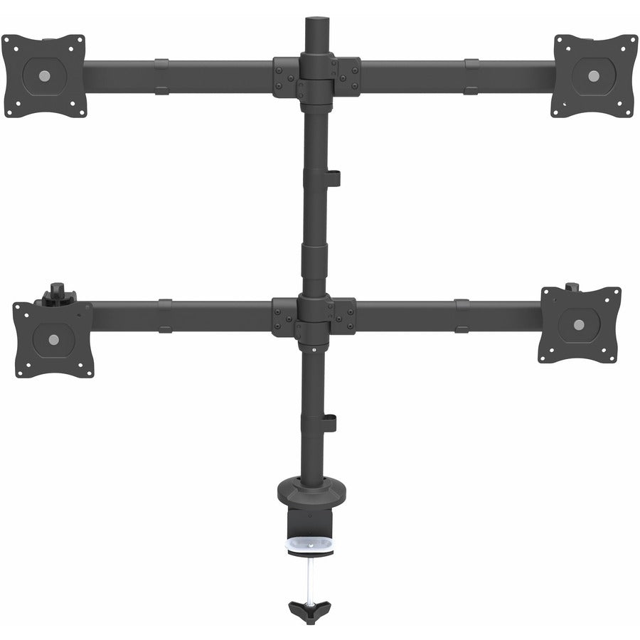 StarTech.com Desk Mount Quad Monitor Arm, 4 VESA Displays up to 27" (17.6lb/8kg), Ergonomic Height Adjustable Articulating Pole Mount ARMQUAD