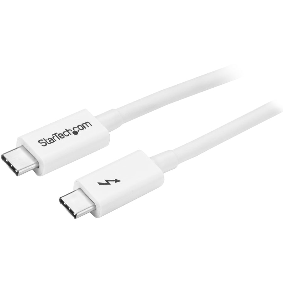 StarTech.com 3.3ft (1m) Thunderbolt 3 Cable, 20Gbps, 100W PD, 4K Video, Thunderbolt-Certified, Compatible w/ TB4/USB 3.2/DisplayPort TBLT3MM1MW