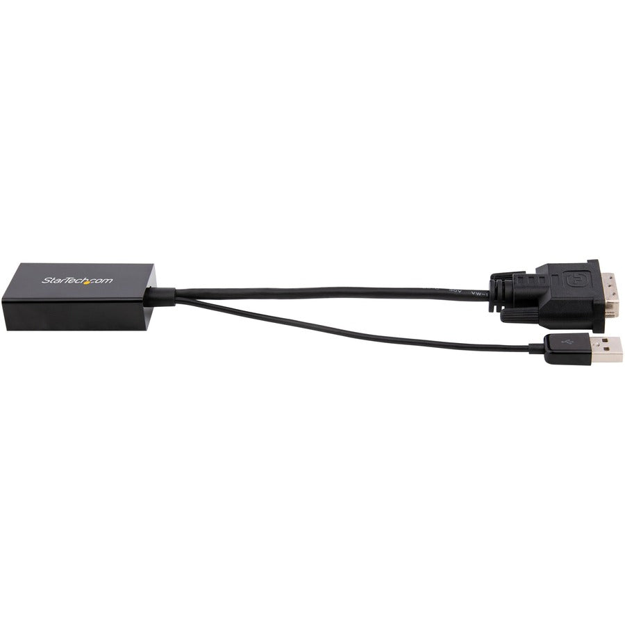 StarTech.com DVI to DisplayPort Adapter with USB Power - DVI-D to DP Video Adapter - DVI to DisplayPort Converter - 1920 x 1200 DVI2DP2