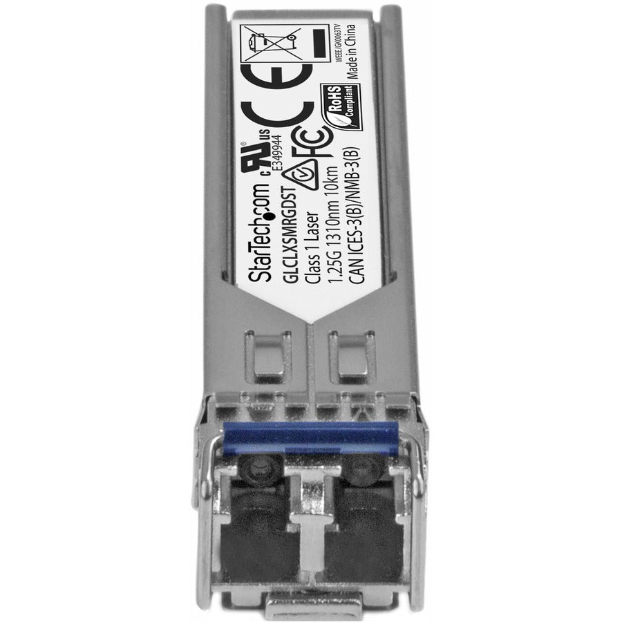 StarTech.com Cisco GLC-LX-SM-RGD Compatible SFP Module - 1000BASE-LX - 1GE Gigabit Ethernet 1GbE Single Mode Fiber SMF Optic Transceiver GLCLXSMRGDST