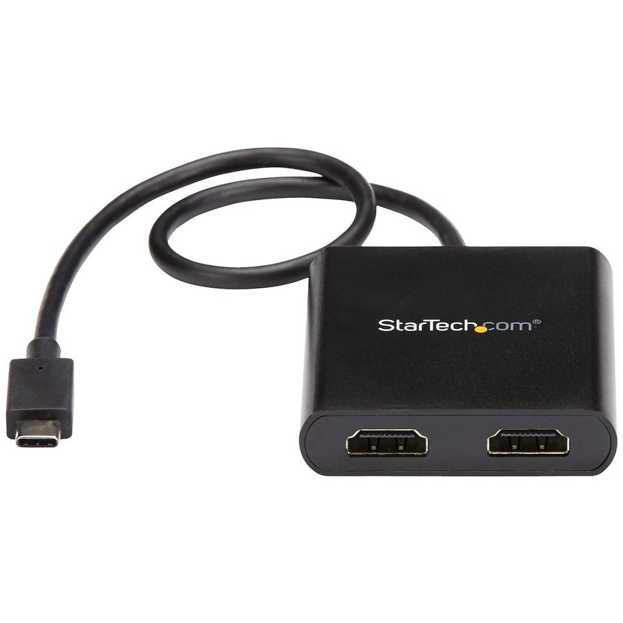 StarTech.com USB-C to Dual HDMI Adapter, USB Type-C Multi-Monitor MST Hub, Dual 4K 30Hz HDMI Laptop Display Extender/Splitter, Windows~ MSTCDP122HD