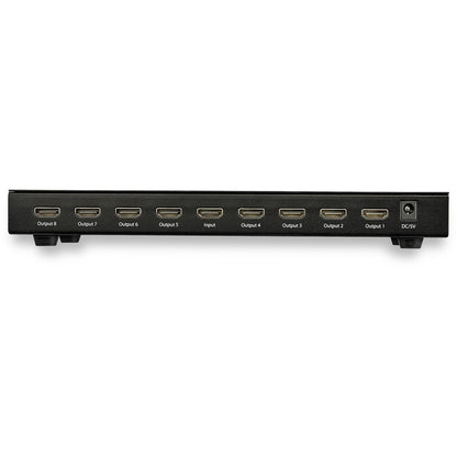 StarTech.com 8-Port 4K 60Hz HDMI Splitter - HDR Support - HDMI 2.0 Splitter - 7.1 Surround Sound Audio ST128HD20