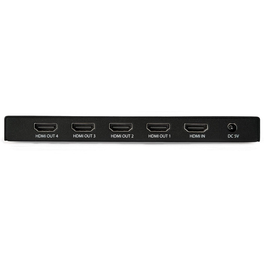 StarTech.com 4 Port HDMI Splitter - 4K 60Hz - 1x4 Way HDMI 2.0 Splitter - HDR - ST124HD203 ST124HD202