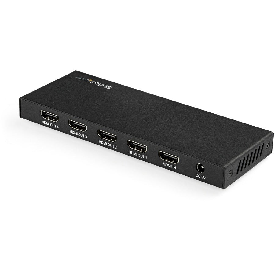 StarTech.com 4 Port HDMI Splitter - 4K 60Hz - 1x4 Way HDMI 2.0 Splitter - HDR - ST124HD203 ST124HD202