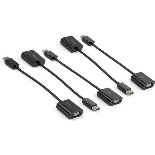 StarTech.com 5-Pack DisplayPort to VGA Adapter - DisplayPort 1.2 to VGA Monitor Active Adapter - DP to VGA Video Converter Dongle - M/F DP2VGA3X5