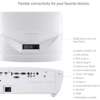 ViewSonic LS831WU Ultra Short Throw Laser Projector LS831WU