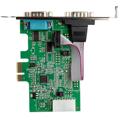 StarTech.com 2-port PCI Express RS232 Serial Adapter Card - PCIe to Dual Serial DB9 RS-232 Controller - 16950 UART - Windows and Linux PEX2S953