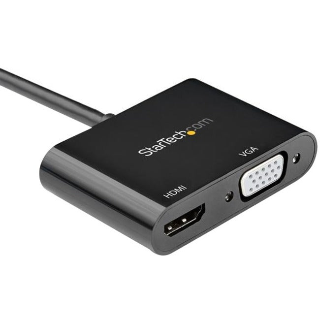 StarTech.com DisplayPort to HDMI VGA Adapter - DP 1.2 HBR2 to HDMI 2.0 4K 60Hz or VGA Monitor Converter - Digital Video Display Adapter DP2VGAHD20