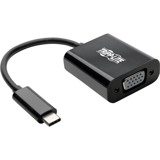 Tripp Lite USB-C to VGA Adapter, Thunderbolt 3 - M/F, USB 3.1, 1080p, Black U444-06N-VB-AM