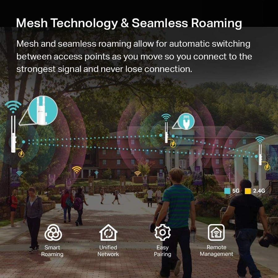 TP-Link EAP225-Outdoor Dual Band IEEE 802.11ac 1.17 Gbit/s Wireless Access Point - Outdoor EAP225-Outdoor