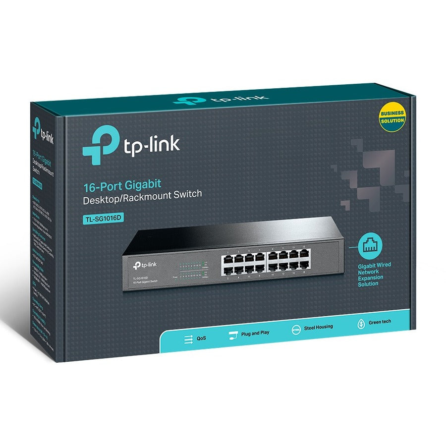 TP-Link TL-SG1016D 16-Port Gigabit Desktop Switch TL-SG1016D